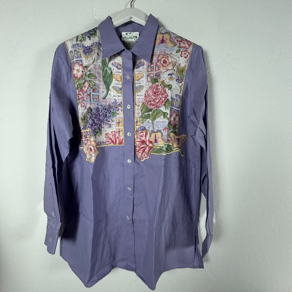 The Quacker Factory Women's Button Down Top Cotta… - image 1